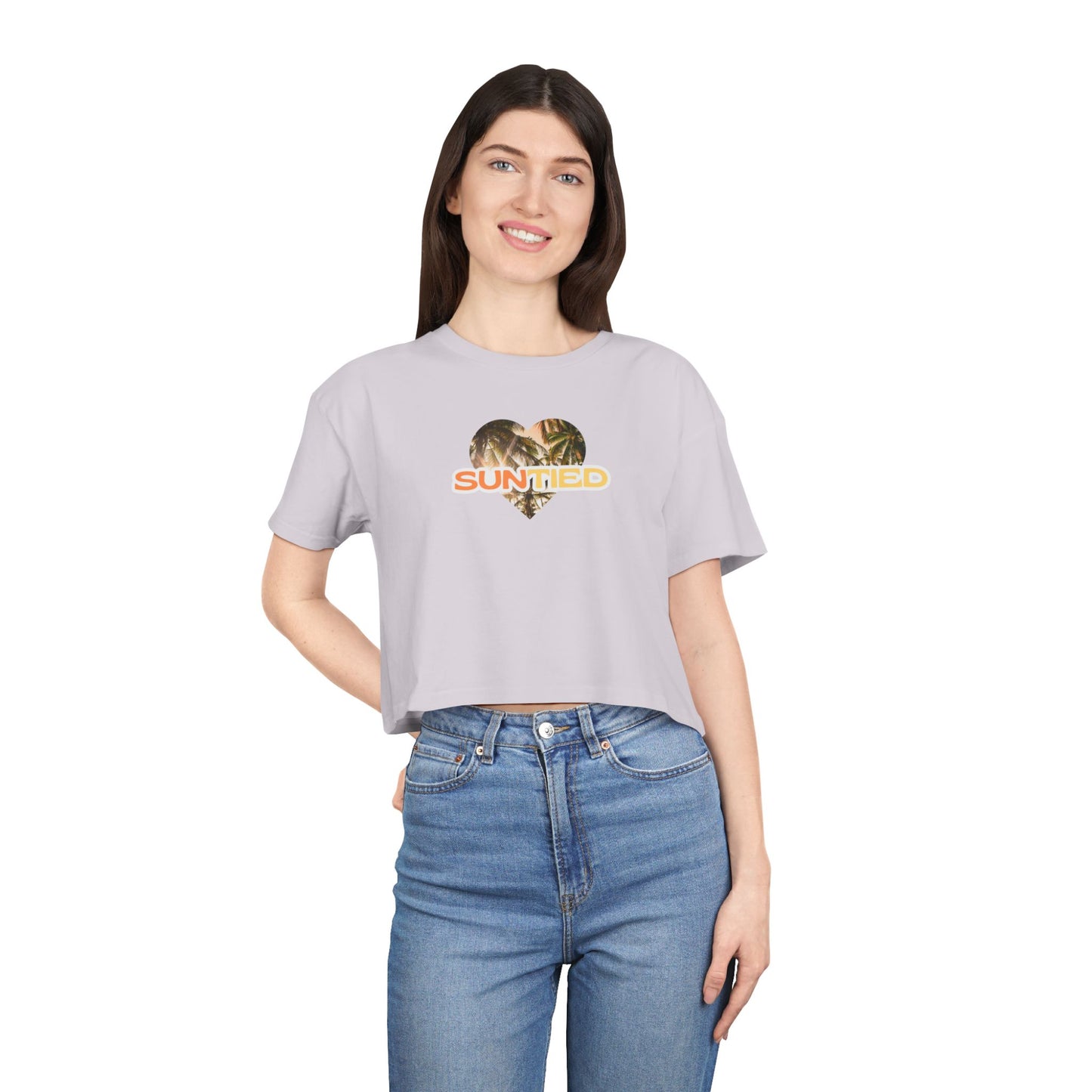 Heart Crop Top Tee