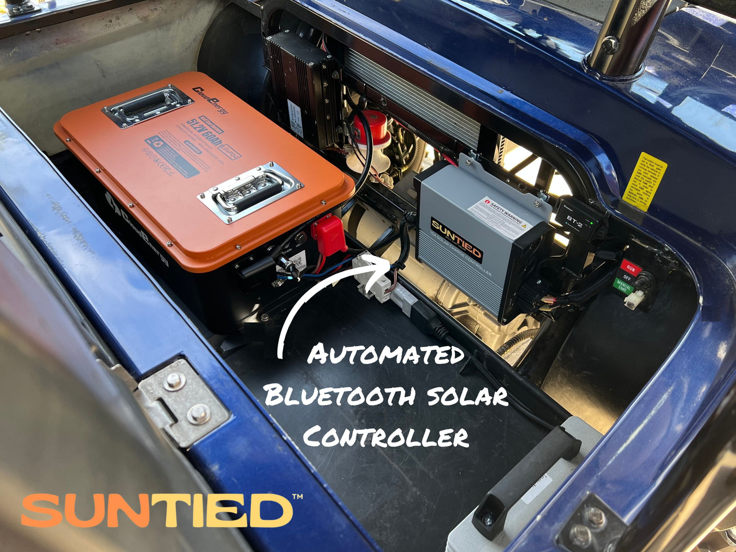 Suntied Golf Cart Solar Range Extender Installed