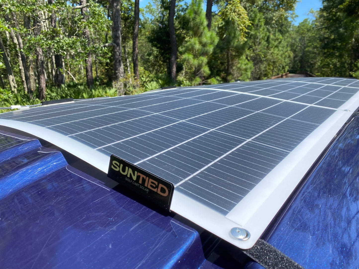 Suntied Golf Cart Solar Range Extender Installed