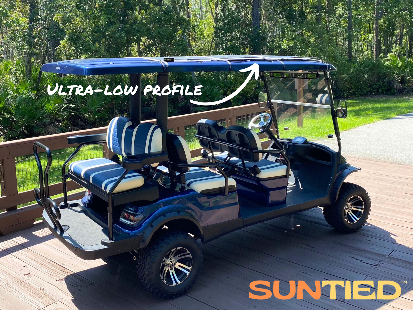 Suntied Golf Cart Solar Range Extender Installed